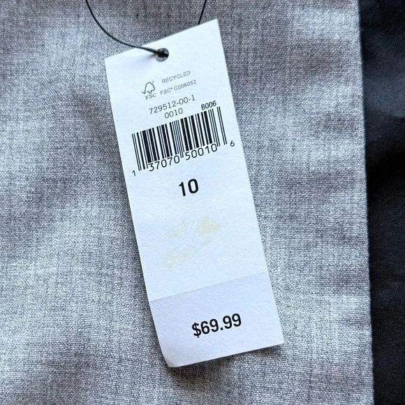 Banana Republic Light Gray Pencil Skirt - Picture 3 of 3